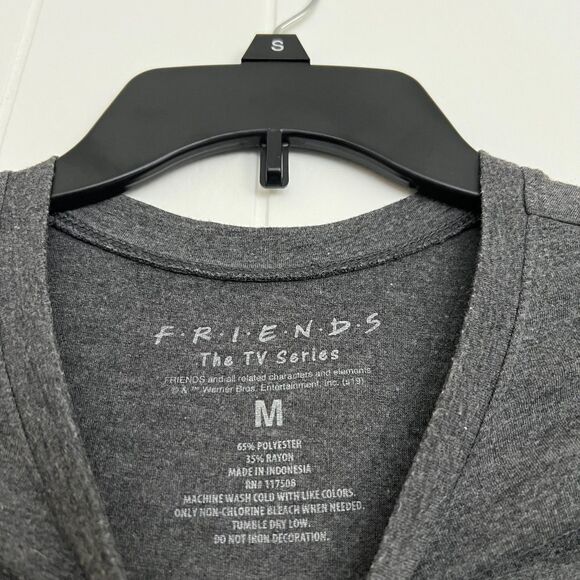 FRIENDS (tv series) - Women's Gray with Silver Letters High-Low T-Shirt - M - Picture 3 of 5